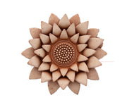 DECORAZIONE FIORE PETALI NINFEA CM.15 IN TERRACOTTA