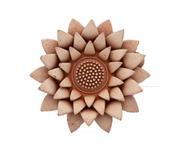 DECORAZIONE FIORE PETALI NINFEA CM.15 IN TERRACOTTA