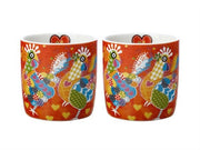 SET 2 TAZZINE CAFFE' ESPRESSINI 100ML LOVE HEARTS CHICKEN DANCE