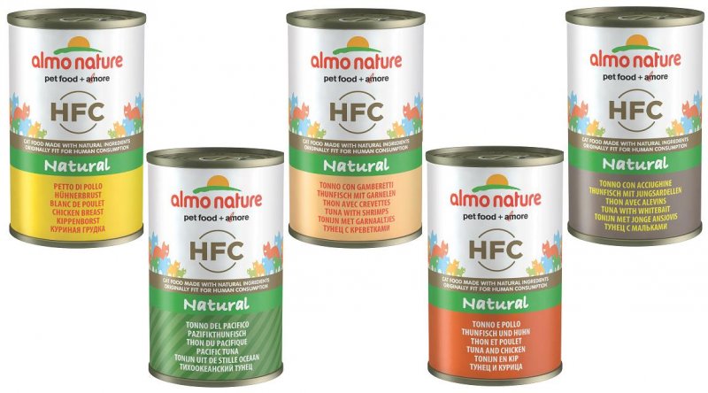 ALMO NATURE HFC NATURAL CIBO UMIDO IN LATTINA PER GATTI GUSTO A SCELTA 140 GRAMMI