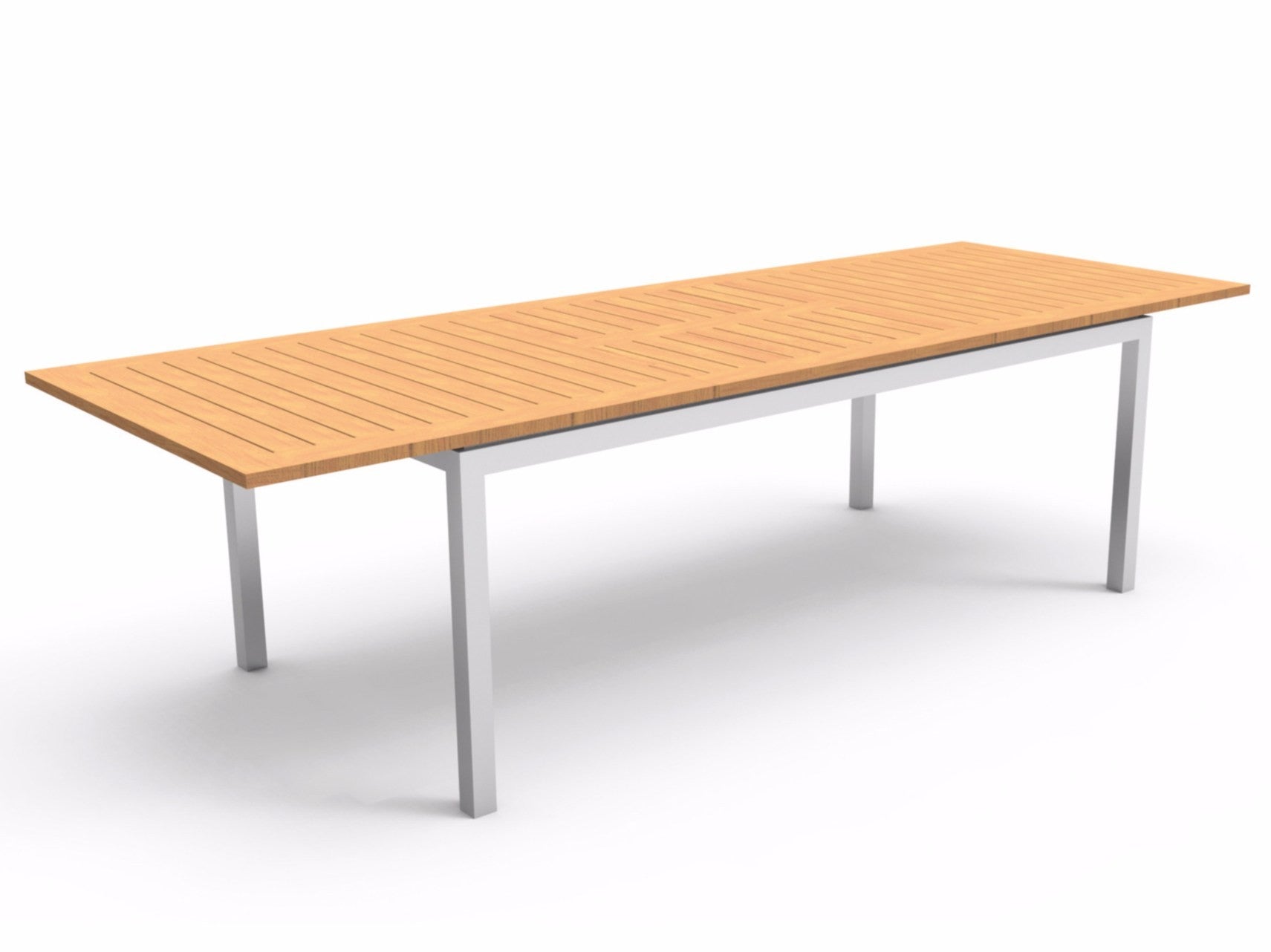 TAVOLO TIMBER IN TEAK ALLUNGABILE 200/280X100 BIANCO