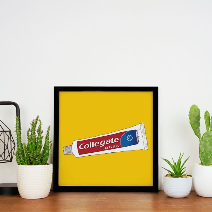 Poster Stampa Artistica Collegate il Cervello 20x20 cm - immagine 2