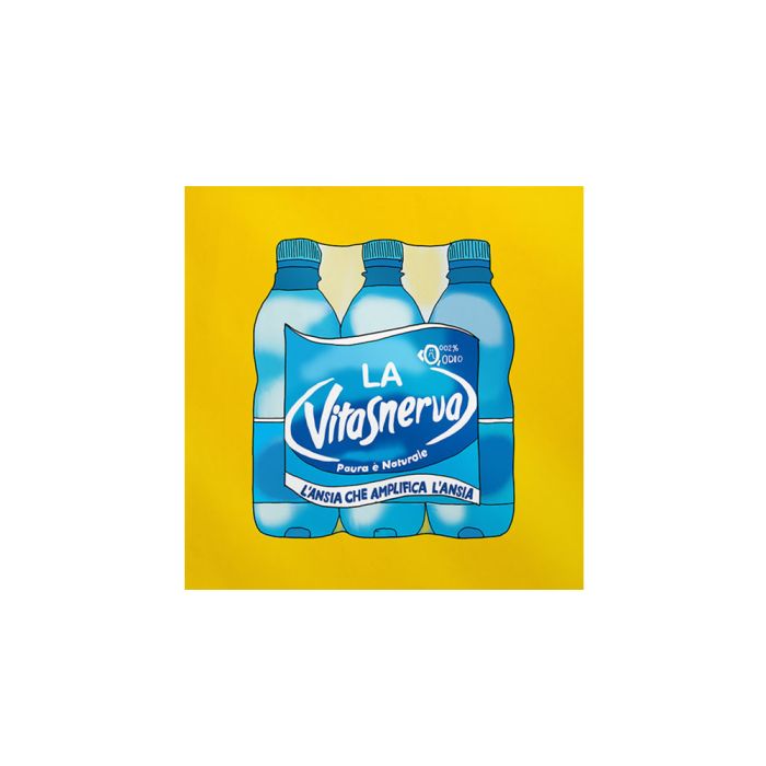 Poster Vita Snerva 20x20 cm Bianco e Nero Timidessen