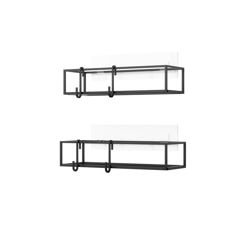 Mensole per Doccia Cubiko Set di 2 Nero UMBRA