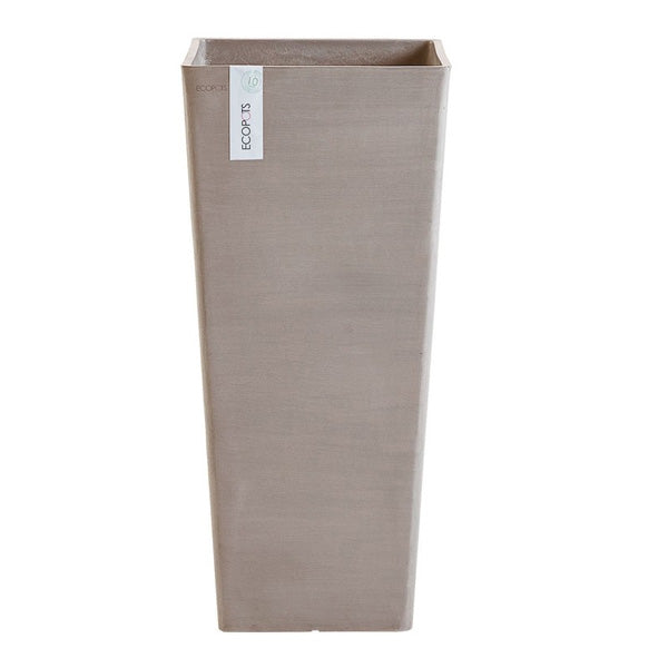 VASO QUADRATO ALTO ROTTERDAM TORTORA 32X32XH70CM