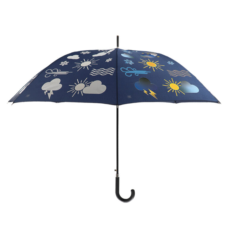 OMBRELLO CON NUVOLE E METEO CAMBIA COLORE A CONTATTO CON LA PIOGGIA
