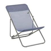Lafuma Sedia a sdraio pieghevole multi-posizione Maxi Transat Blu Ocean 58cm