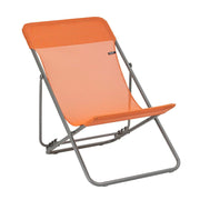 Lafuma Sedia a sdraio pieghevole multi-posizione Maxi Transat Arancione Clementine 58cm