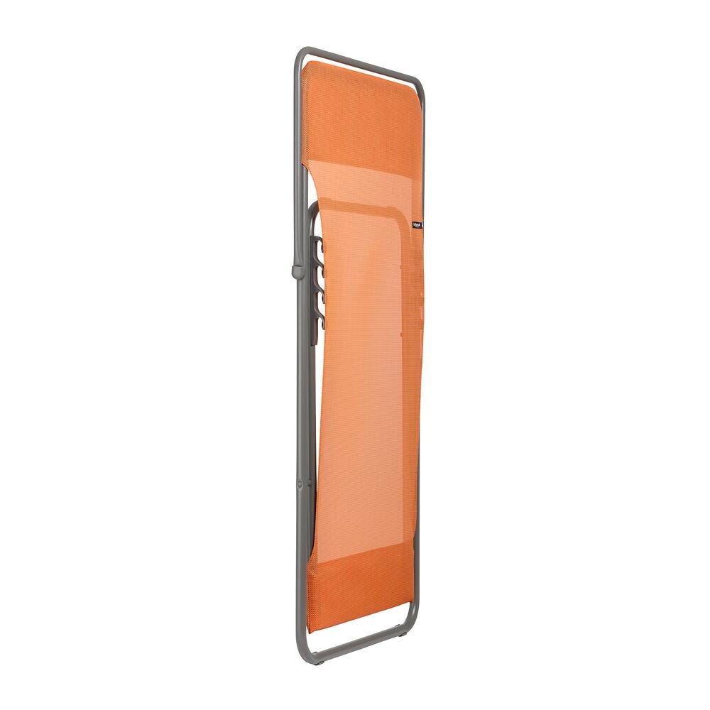 Lafuma Sedia a sdraio pieghevole multi-posizione Maxi Transat Arancione Clementine 58cm