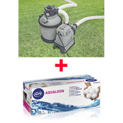 OFFERTA POMPA FILTRO A SABBIA DA 4500 L/H CON TIMER + BOX AQUALOON PER FILTRAZIONE PISCINA