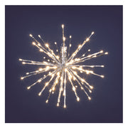 Twig Ball Ramo Stella 80 LED D 30cm Argento Bianco Caldo Peraga Christmas