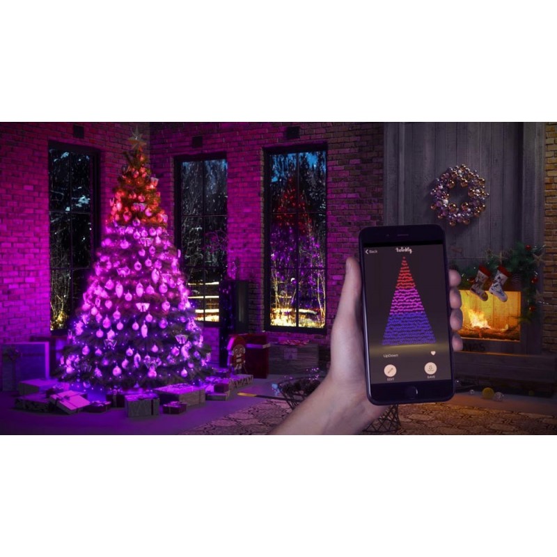 TWINKLY LUCI DI NATALE 250 LED MULTICOLOR STRINGS LINEARI 2000CM CONTROLLABILE DA SMARTPHONE