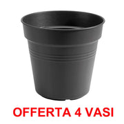OFFERTA 4 VASO GREEN BASICS GROWPOT 17CM LIVING BLACK