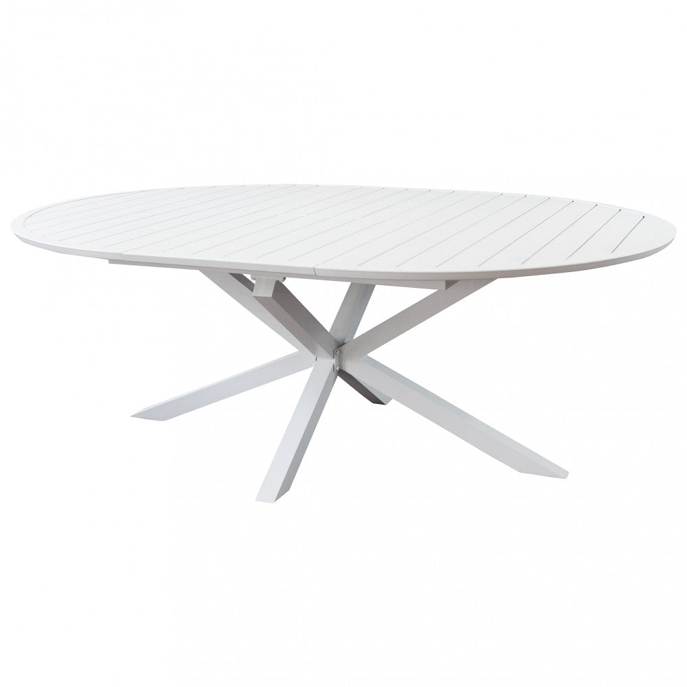 TAVOLO ROTONDO CAMELOT ALLUNGABILE 150/200 X 150 BIANCO