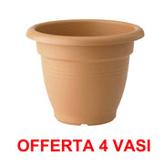 OFFERTA 4 VASO GREEN BASICS CAMPANA 30CM MILD TERRA