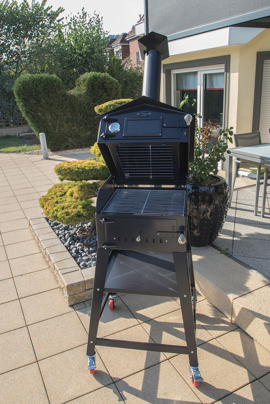 BARBECUE E FORNO PER PIZZA VULCANO 2 MULTIFUNZIONALE