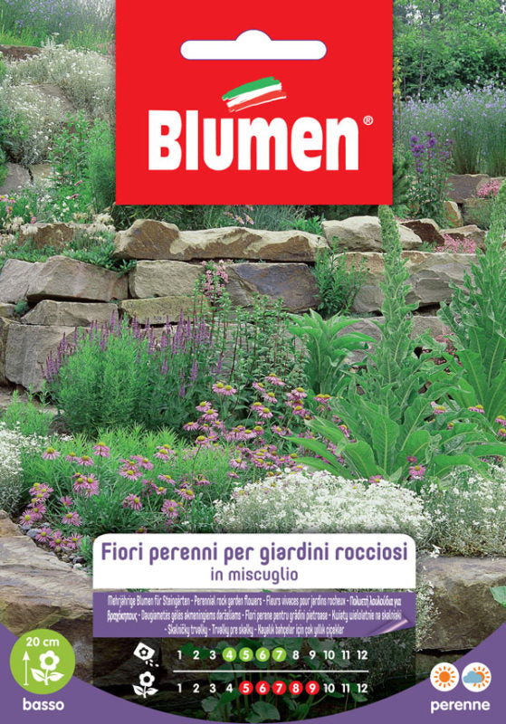 SEMI DI FIORI PERENNI PER GIARDINI ROCCIOSI MIX