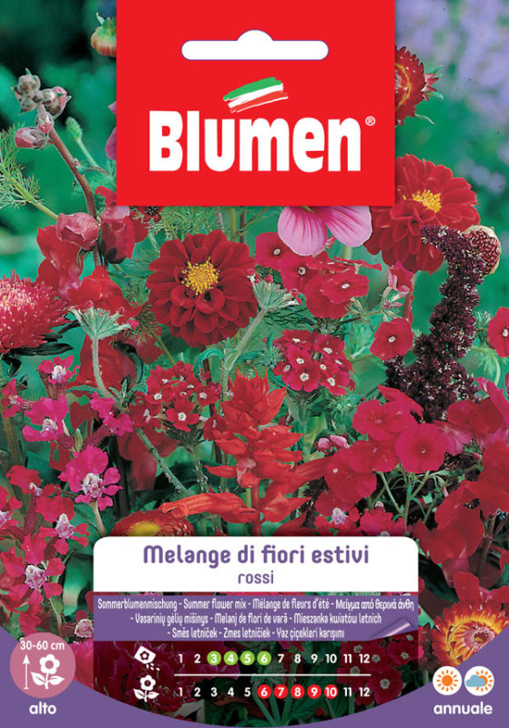SEMI MELANGE FIORI ESTIVI ROSSI