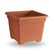 VASO QUADRATO 22CM 60% RICICLABILE TERRACOTTA
