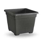 VASO QUADRATO 22 CM 60% RICICLABILE ANTRACITE