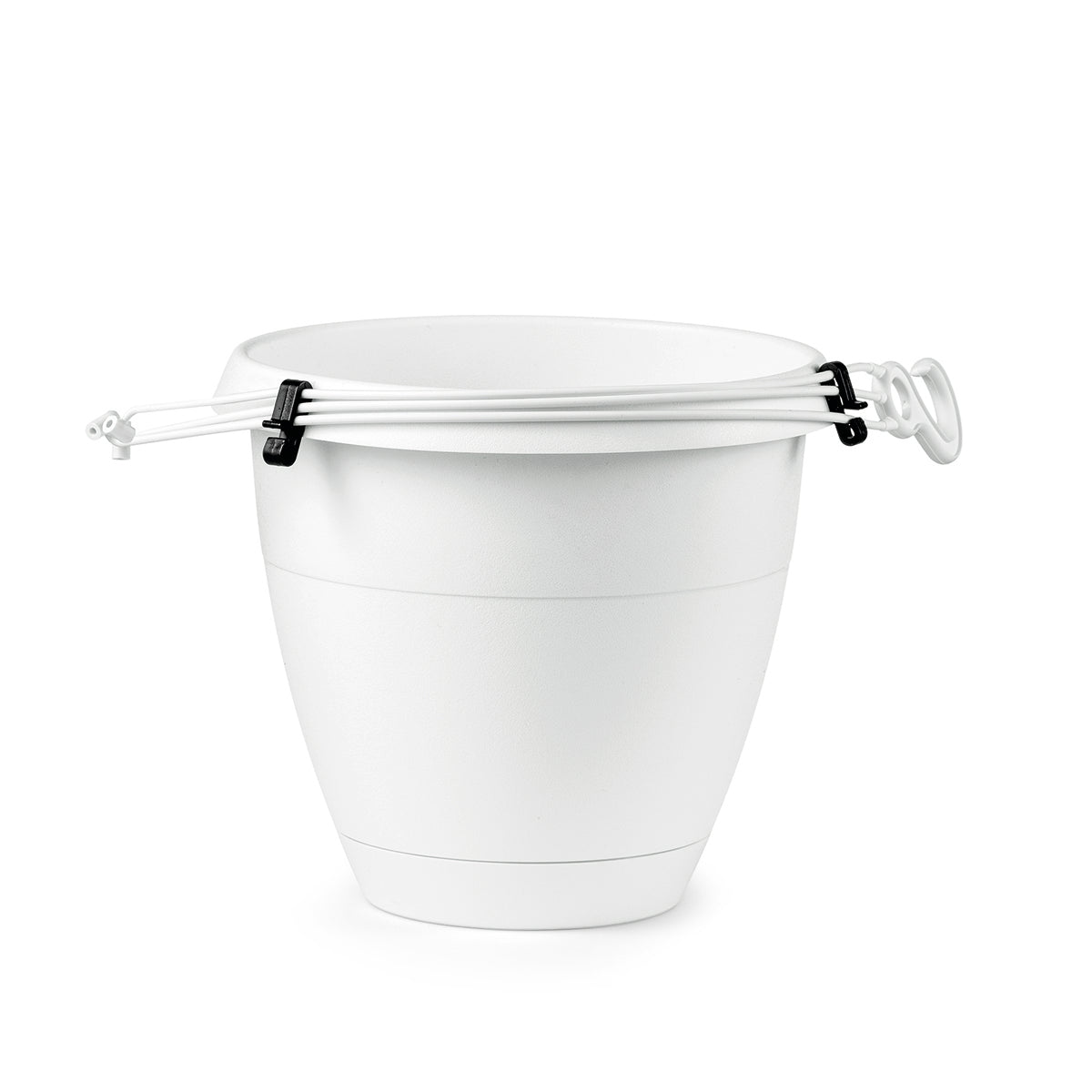 VASO PENSILE FLOW D.25 CM BIANCO