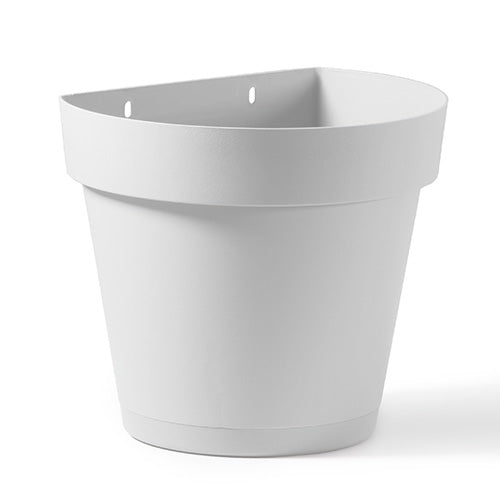 VASO A MURO CLEO BIANCO D.25CM