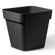 VASO QUADRATO CLEO 24 CM 60% RICICLABILE ANTRACITE