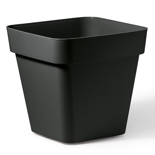 VASO QUADRATO CLEO 34 CM 60% RICICLABILE ANTRACITE
