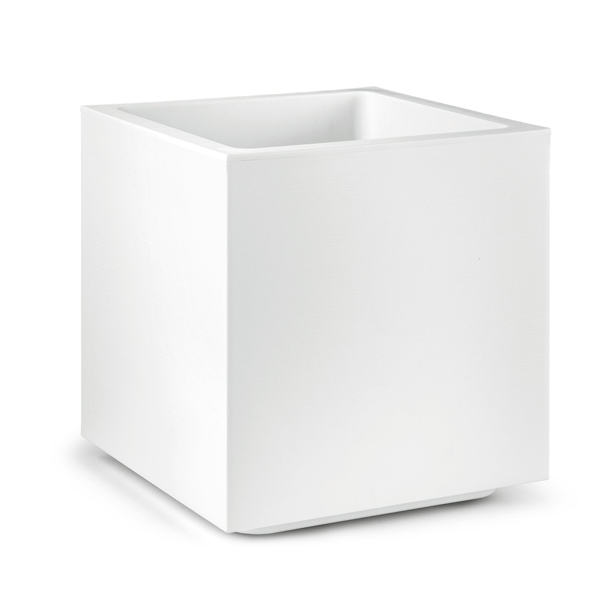 VASO FIORIERA CUBO MATHERIA 40CM BIANCO
