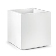 VASO FIORIERA CUBO MATHERIA 50CM BIANCO