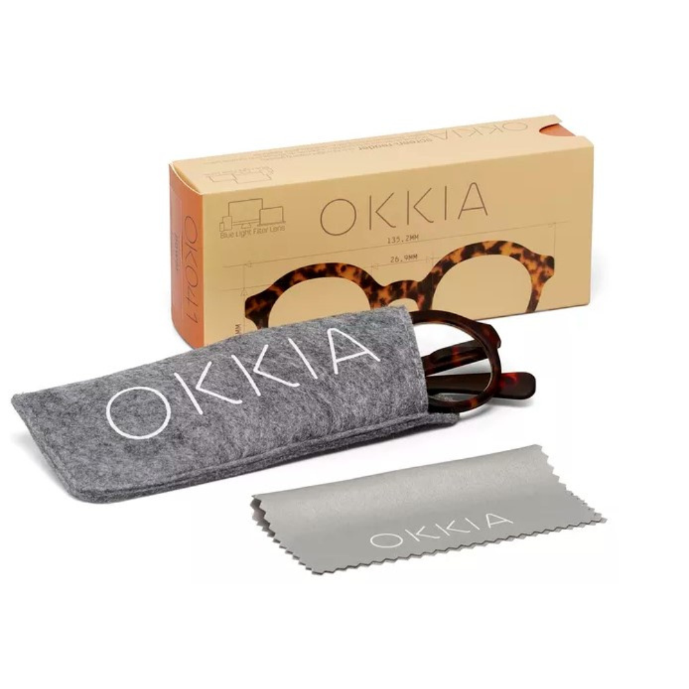 OCCHIALE DA LETTURA MODELLO LAURO COLORE CLASSIC HAVANA GRAD. +2.00 OKKIA