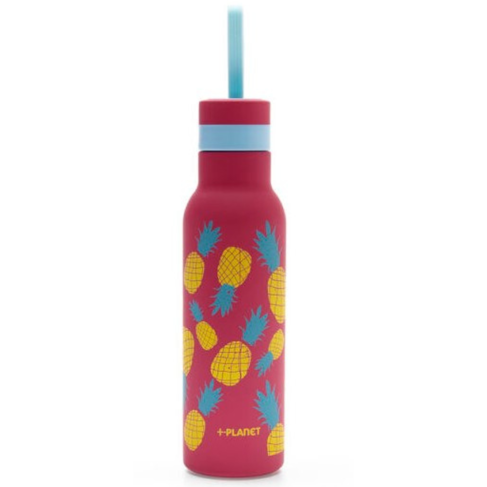 BOTTIGLIA TERMICA IN ACCIAIO 500ML STAMPA ANANAS