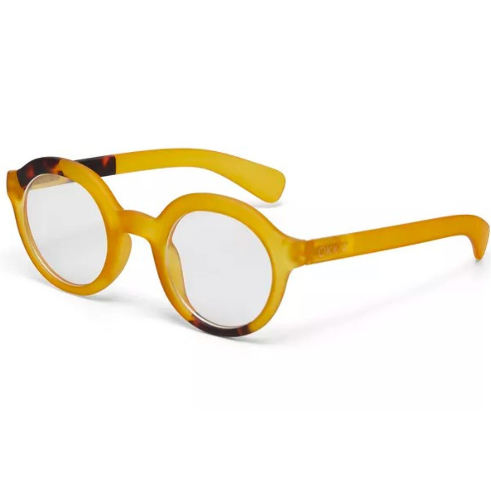 OCCHIALE DA LETTURA MODELLO LAURO COLORE GIALLO GRAD. +2.00 OKKIA