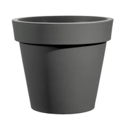 VASO ROTONDO IN RESINA "EASY" 35 CM ANTRACITE