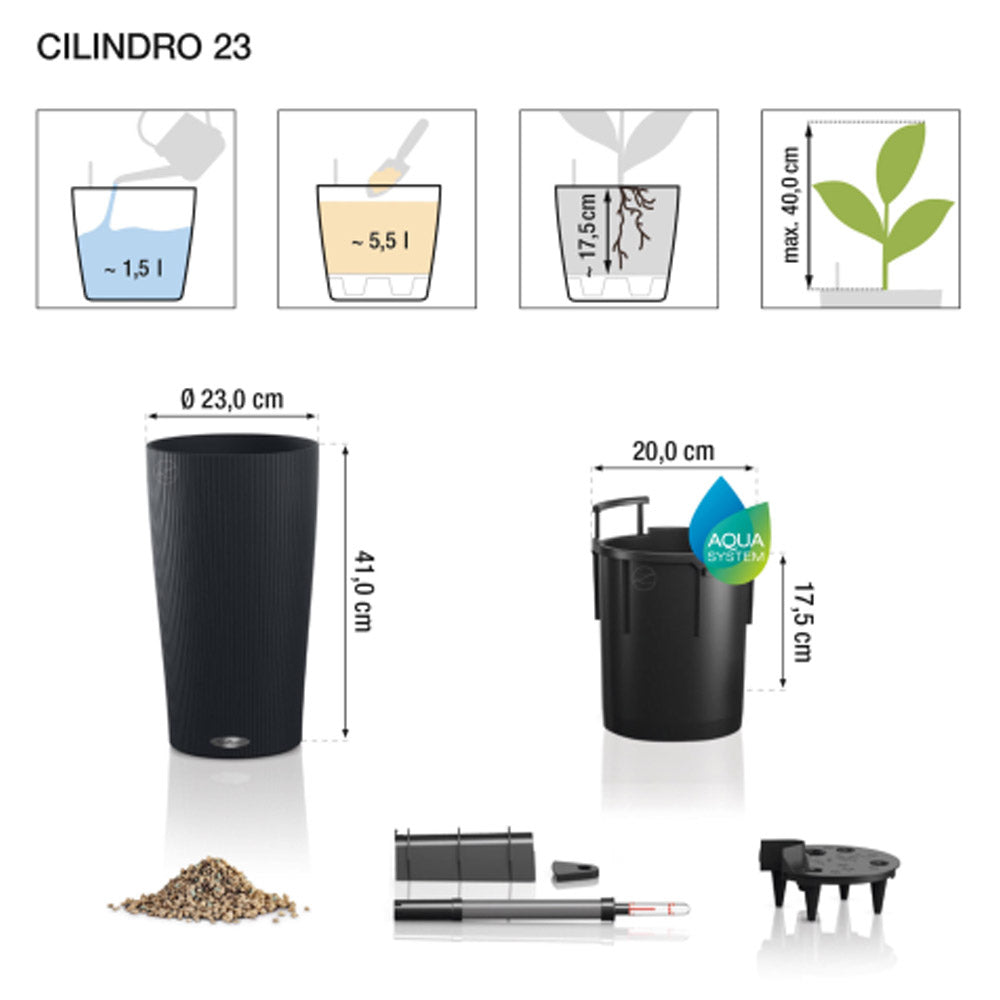 VASO CILINDRO COLOR D23XH41CM BEIGE SABBIA OPACO
