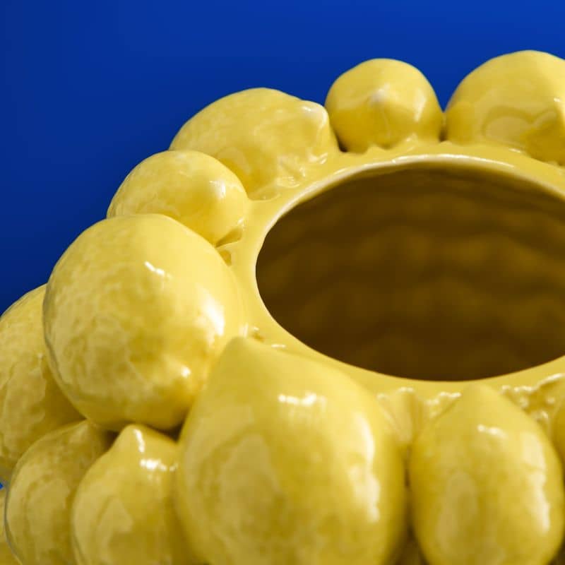 VASO LIMONE GIALLO 19X19X26CM