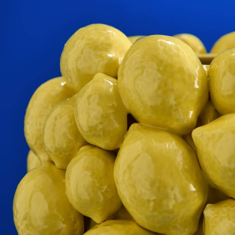 VASO LIMONE GIALLO 19X19X26CM