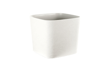 VASO TATTOO MOOD QUADRO 30CM BIANCO