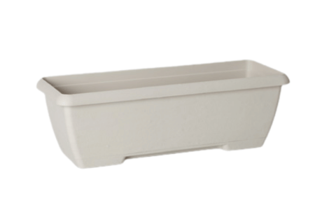 CASSETTA TERRAE MINI CON SOTTOCASSETTA 32CM BIANCO PIETRA