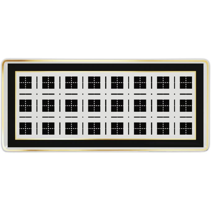 VASSOIO GOURMET RETTANGOLARE OPTICAL 29X10CM