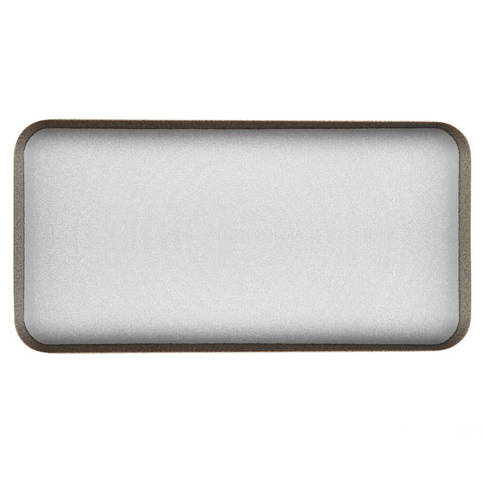 VASSOIO RETTANGOLARE GRANDE RENA BIANCO 38X19X1,5CM