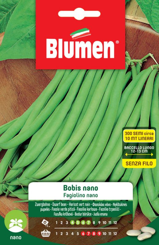 SEMI FAGIOLINI NANI BOBIS NANO BLUMEN