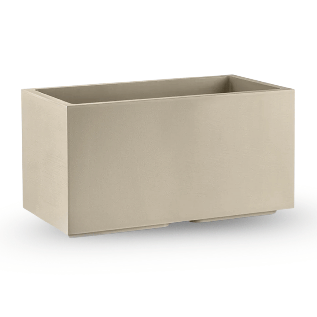 FIORIERA MATHERIA 60X30 CM GREIGE CON ROTELLE