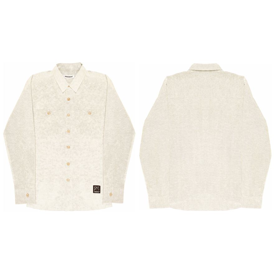 CAMICIA ESTIVA UOMO/DONNA VERBENA OFFWHITE TAGLIA L