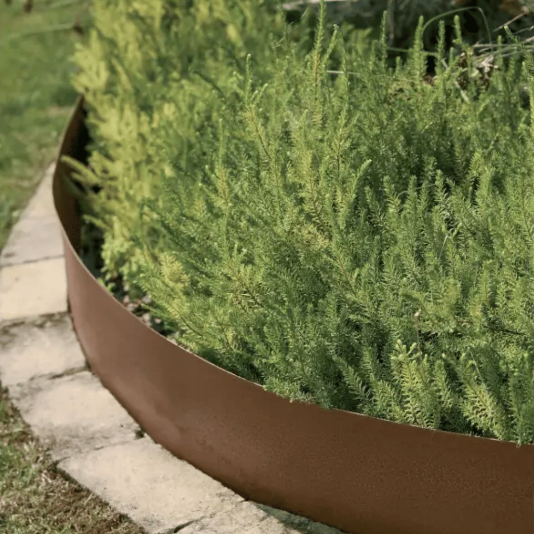 BORDO FLESSIBILE IN ACCIAIO CORTEN CM15X5M