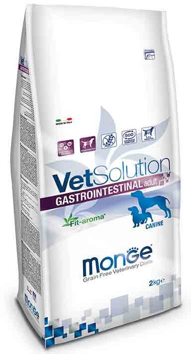 MONGE CIBO SECCO CANE CROCCANTINI VETSOLUTION GASTROINTESTINAL 12 KG