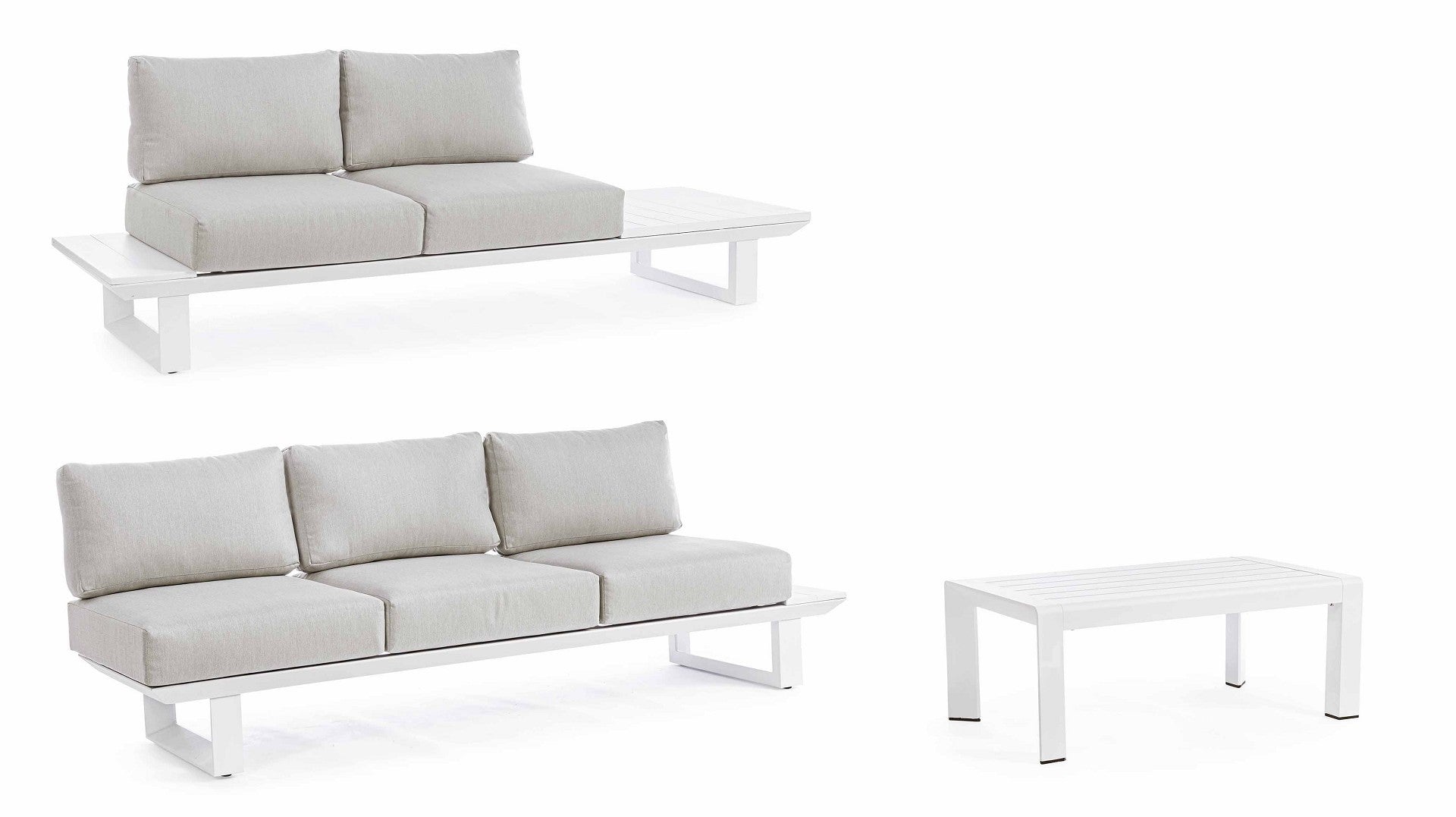 SALOTTO ANGOLARE KONNOR BIANCO
