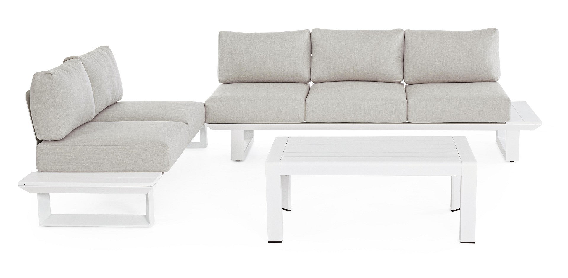 SALOTTO ANGOLARE KONNOR BIANCO