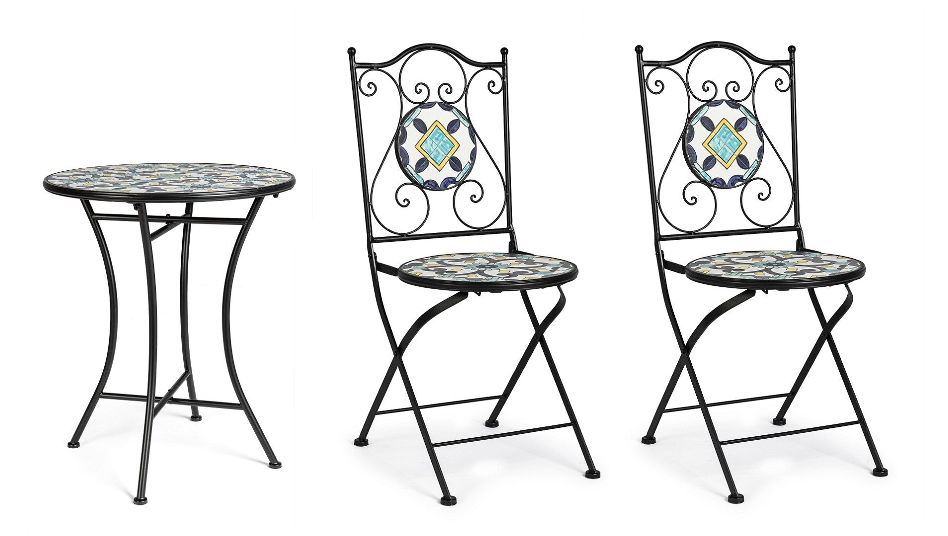SET TAVOLO +2 SEDIE PIEGHEVOLI POSITANO