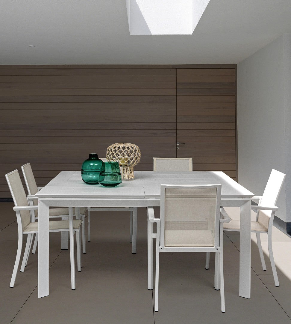 TAVOLO KONNOR ALLUNGABILE 110/160X160CM BIANCO
